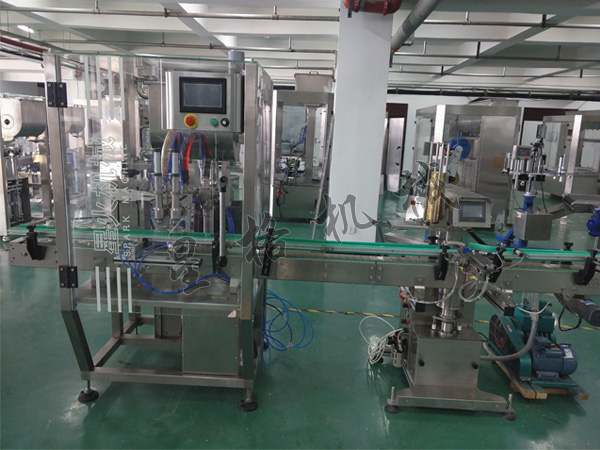 新品推薦:雙頭醬料灌裝自動抽真空旋蓋機(jī)(圖1)