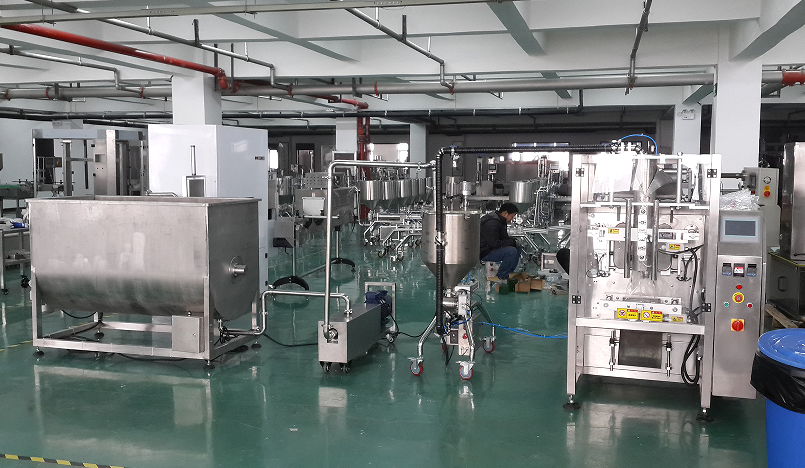 全套自動(dòng)化香菇醬包裝機(jī)械達(dá)到生產(chǎn)的高效率、機(jī)械化、自動(dòng)化(圖3)